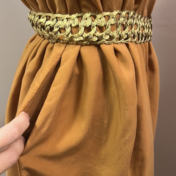 A New Day Khaki/ Burnt Orange Tank Dress size XS - Picture 6 of 11